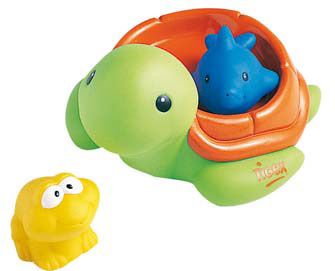 Tortuga Flotante + Rana + Delfín de Tigex. Para los primeros juegos en el agua.