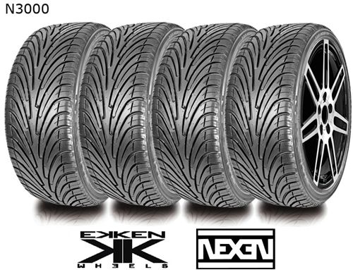 Kit EK A8. 4 llantas réplica 8,5x19" EKKEN + 4 neumaticos NEXEN N3000