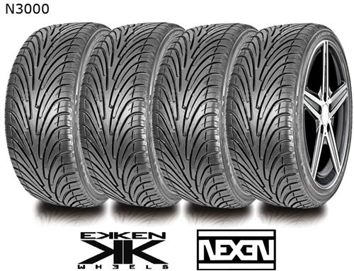 Kit EK M2. 4 llantas réplica 7x17" EKKEN + 4 neumaticos NEXEN N6000