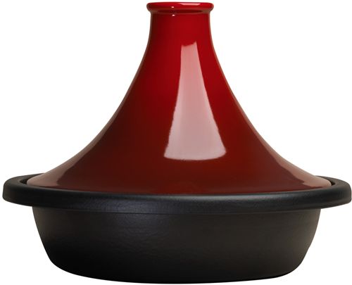 Tajine Le Creuset. Color Rojo Cereza. ¡Disfrute de un sano viaje oriental!
