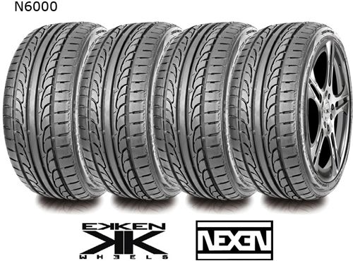 Kit EK RT GUN. 4 llantas 7x17" EKKEN + 4 neumaticos NEXEN N6000