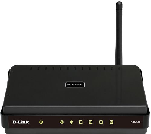 Router D-Link DIR-300 - Gateway Wireless G - 4 Puertos 10/100 Fast Ethernet - Firewall & Seguridad WPA2 - Compatible con Windows Vista™ y Windows 7™.