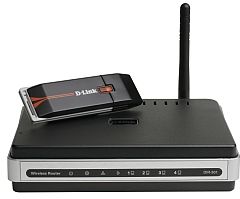 Kit Router + Adaptador inalámbrico D-Link DKT-110 - Kit Wireless G - Solución de red ideal para usuarios domésticos que crean su primera red.