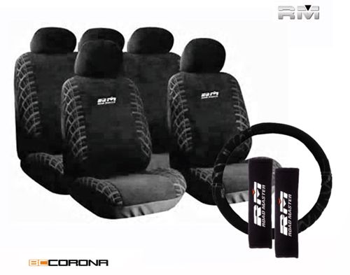 Pack RM Fundas para asientos + Funda volante + Almohadillas BCCORONA