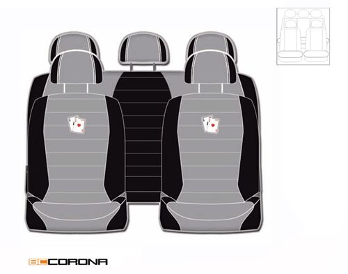 Juego completo de fundas para asientos BCCORONA FORMULA Gris