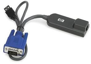 336047-B21 - Adaptador de interfaz virtual USB KVM CAT5 HP - Sin soporte VM - Paquete de 1 unidad
