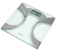 Báscula digital analizadora SALTER 9115 Ultra Slim Glass - LCD, 10 usuarios, BMI, líquidos, ultraplana