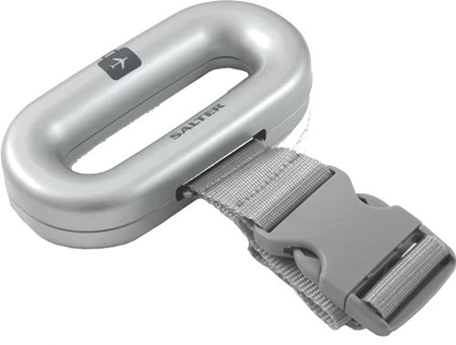 Báscula de equipaje SALTER 9500 Luggage Scale Silver - Capacidad hasta 100 kg - Imprescindible si no quieres pagar un suplemento por exceso de peso en el aeropuerto
