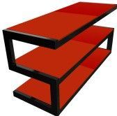 Mueble Televisión LCD ó Plasma - Norstone - ESSE - Rojo