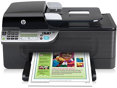 Impresora multifunción INALÁMBRICA de inyección de tinta en color HP Officejet 4500 Wireless All-in-One Printer - G510n - 28 ppm - USB 2.0 - WiFi 802.11b/g - Impresora, copiadora, escáner, fax