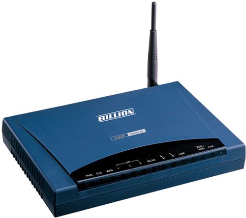 Router con VoIP Billion BiPAC 6404VGP - 4 puertos ethernet VoIP WIFI-G WPA2 router Firewall QoS 2 x FXS ethernet 1 x FXO lifeline VoIP