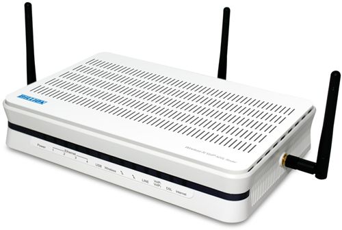 Router Dual WAN VoIP 3G-ADSL2+ Billion BiPAC 7404VNPX - ADSL2+ - 3G UMTS/HSPA (USB) - Autofailover - Wan backup - WIFI-N 300Mbps - QoS - Firewall - VoIP 2xFXS + 1xFXO - Gigabit Ethernet