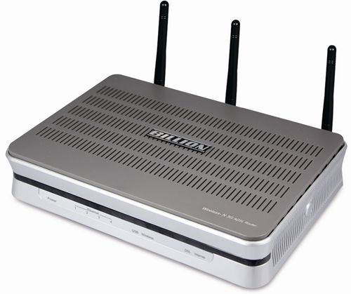 Router Dual WAN 3G-ADSL2+ Billion BiPAC 7402NXU - Versión RDSI Annex B - 3G UMTS/HSPA (USB) - Autofailover - Wan backup - WIFI-N 300Mbps- QoS - Firewall - 16xVPN - 4 Puertos Gigabit Ethernet