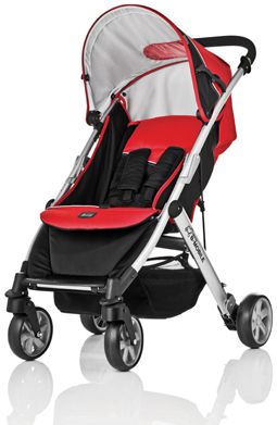 Cochecito de paseo B-MOBILE de Britax, NEON VENETIAN RED 2010, peso 6 kg, ultraligero, muy manejable, Plegado simple y compacto con cierre automático