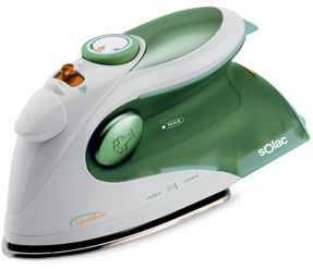 PLANCHA DE ROPA AL VAPOR Y DE VIAJE SOLAC "TOURIST 1000 Mod PV1600" DE 1000W DE POTENCIA.Diseño compacto con mango de toque suave.