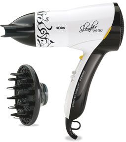 SECADOR DE PELO CON DIFUSOR SOLAC SLENDER 2200 Mod SH7090 CON TECNOLOGÍA SILENT Y 2200W DE POTENCIA.