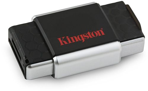 MobileLite G2 Kingston - Lector USB 2.0 de alta velocidad SD/SDHC, MMC, microSD/SDHC, MSPD, MS PRO-HG Duo y M2, negro, externo, 18 gramos