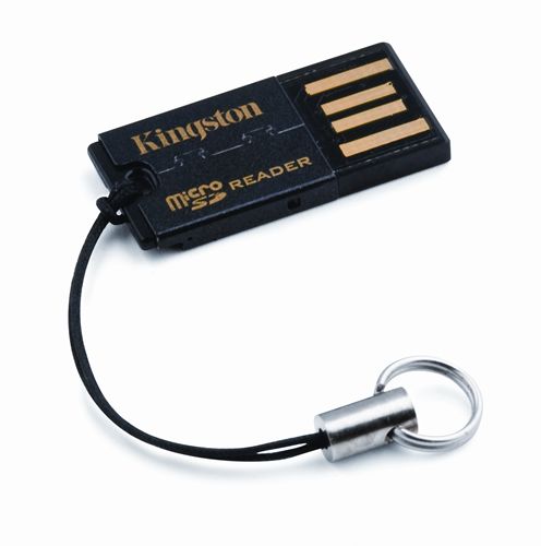 Kingston Lector microSD/microSDHC USB, negro, externo, 18 gramos