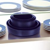SET 4 CAZOS TEFAL INGENIO ENAMEL AZUL DE 14,16,18 Y 20 CMS CON MANGO EXTRAIBLE.El menaje más innovador que permite, ahorrar espacio, y múltiples usos (hornear, conservación, lavavajillas…).