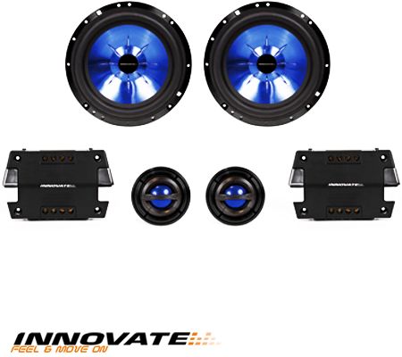 KIT 6,5” ALTAVOCES 300W 2 VÍAS/ TWETEER/ FILTROS . INNOVATE
