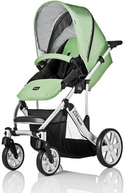 Cochecito de paseo B-SMART de Britax, AURORA GREEN 2010, peso 11,7 kg,reversible, muy manejable y ligero, plegado simple y compacto con cierre automático, INCLUYE CAPAZO AURORA