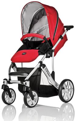 Cochecito de paseo B-SMART de Britax, VENETIAN RED 2010, peso 11,7 kg,reversible, muy manejable y ligero, plegado simple y compacto con cierre automático, INCLUYE CAPAZO VENETIAN