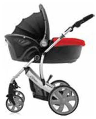 Cochecito de paseo B-SMART de Britax, VENETIAN RED 2010, peso 11,7 kg,reversible, muy manejable y ligero, plegado simple y compacto con cierre automático, INCLUYE CAPAZO VENETIAN