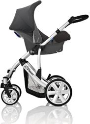 Cochecito de paseo B-SMART de Britax, VENETIAN RED 2010, peso 11,7 kg,reversible, muy manejable y ligero, plegado simple y compacto con cierre automático, INCLUYE CAPAZO VENETIAN