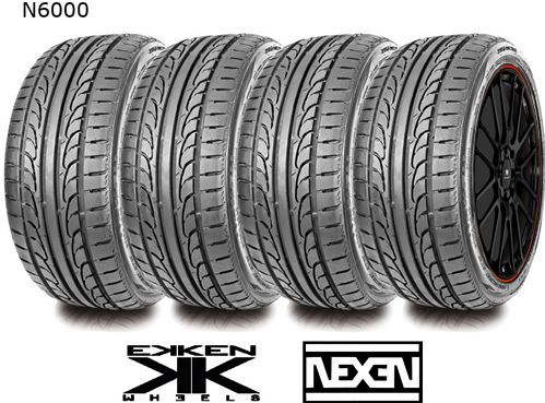 Kit EK TAKAYAMA BLACK. 4 llantas 7x17" EKKEN + 4 neumaticos NEXEN N6000