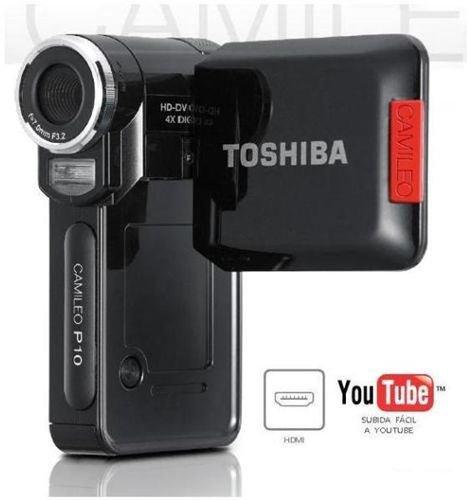 Videocámara Digital Toshiba Camileo P10 PX1487E-2CAM con 1080p, HD Resolution!