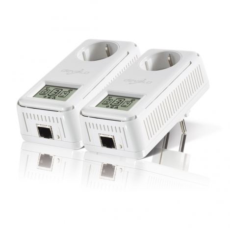 ¡¡Conéctate a internet a través de la red eléctrica en cualquier sitio de tu casa y conecta entre si todos los dispositivos aptos para la red!! dLAN® 200 AVsmart+Starter Kit (2 adaptadores) de DEVOLO.
