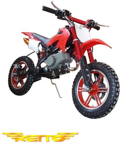 Mini moto Retto Off-Road GP-7 49cc 2T gasolina. Nuevo diseño 2010. HOBBY
