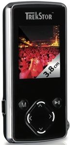 Reproductor de video y MP3 TrekStor i beat move S chrom 76016 con conexión de alta velocidad USB 2.0 - diseño ultraligero - capacidad de almacenamiento 4 GB
