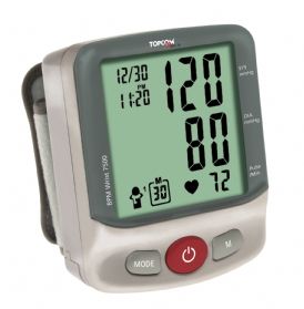 Tensiómetro de muñeca Topcom BPM Wrist 7500, incorpora un sensor de posición de la muñeca