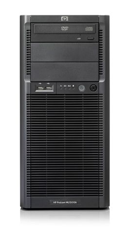 Servidor HP ProLiant ML150 G6 (518177-075) - Intel® Xeon® E5502 a 1,86 GHz - 1GB (1x1GB) UDIMM - 2 x 250GB SATA NHP - Incluye unidad DVD-RW