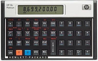 Calculadora Financiera Programable HP 12c Platinum - Para cálculos financieros complejos y detallados - Entrada algebraica y RPN - Ideal para comerciales y gerentes
