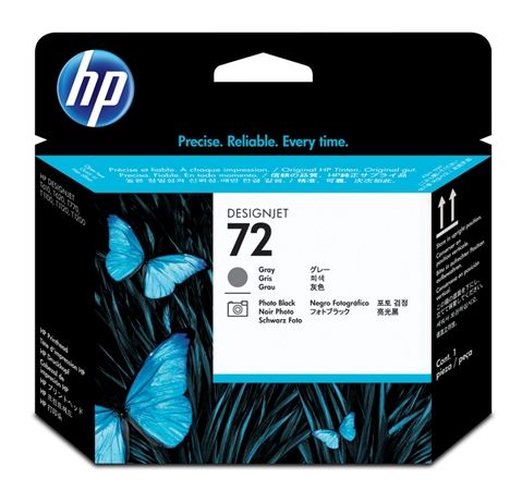 C9380A - Cabezal de impresión NEGRO FOTOGRÁFICO y GRIS HP 72 para impresoras HP Designjet T610 y T1100