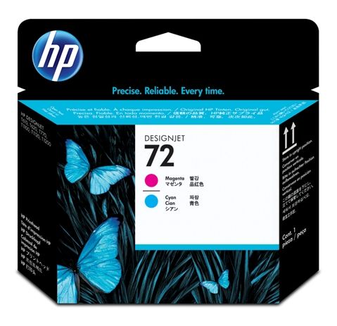 C9383A - Cabezal de impresión MAGENTA y CIAN HP 72 para impresoras HP Designjet T610 y T1100
