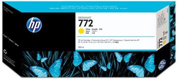 CN630A - Cartucho de tinta HP Designjet 772 AMARILLO de 300 ml - Compatible con impresoras HP Designjet Z5200 PostScript