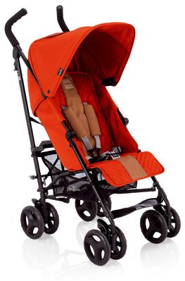 Silla tipo paraguas INGLESINA, Trip 2011, Mandarino, muy ligera 6,6kg, respaldo reclinable 4 posiciones