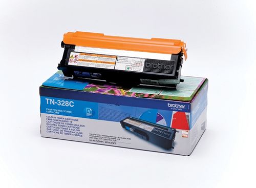 Toner Brother TN328C - Cartucho de toner - 1 x cían - 6000 páginas