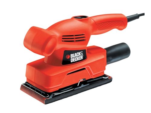 Black & Decker Lijadora 135W con fijación pinza 1/3 hoja