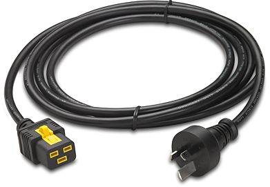 Cable de alimentación APC AP8754 - Power Cord, Locking C19 to Australia Plug, 3.0m // Power Distribution · Power Cords