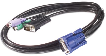 APC AP5250 - APC KVM PS/2 Cable - 6 ft (1.8 m) // Racks and Accessories · KVM Switches