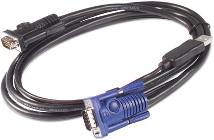 APC AP5253 - APC KVM USB Cable - 6 ft (1.8 m) // Racks and Accessories · KVM Switches