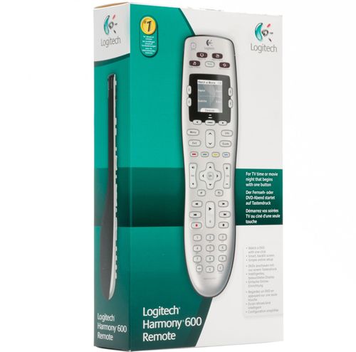 Mando a distancia Universal Logitech Harmony 600, Plata Remote 915-000113