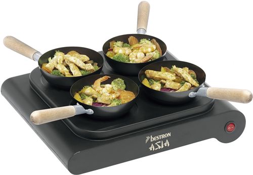 Set de wok "party" 4 servicios 700 Watios.