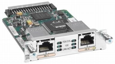 Cisco HWIC-2FE= · Cisco High-Speed WAN Interface Card - Módulo de expansión - HWIC - Ethernet, Fast Ethernet - 10Base-T, 100Base-TX - 2 puertos