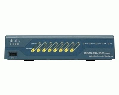 Cisco ASA5505-UL-BUN-K9 · Cisco ASA 5505 Firewall Edition Bundle - Aparato de seguridad - 0 / 1 - 8 puertos - Nº ilimitado de usuarios - Ethernet, Fast Ethernet