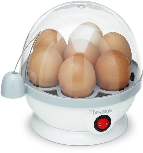 BESTRON DEC100 Hervidor con cesta para 1-7 huevos. Para la elaboración de huevos pasados por agua o huevos duros